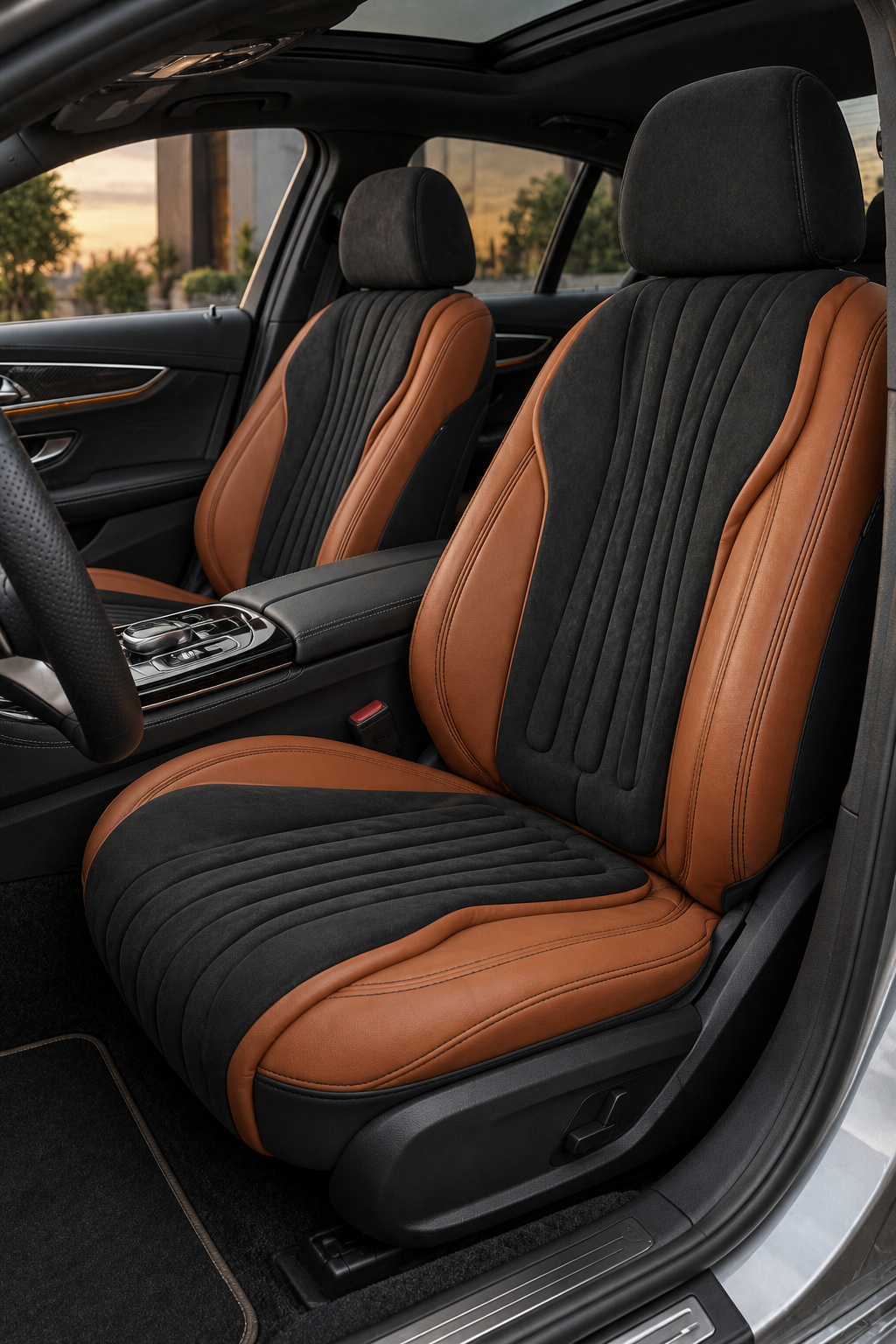 Oto Koltuk Kılıfı Konfor Maybach Serisi 12 Renk Seçeneği